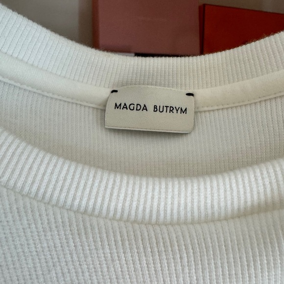 Magda Butrym White Knot Tee - Picture 6 of 6